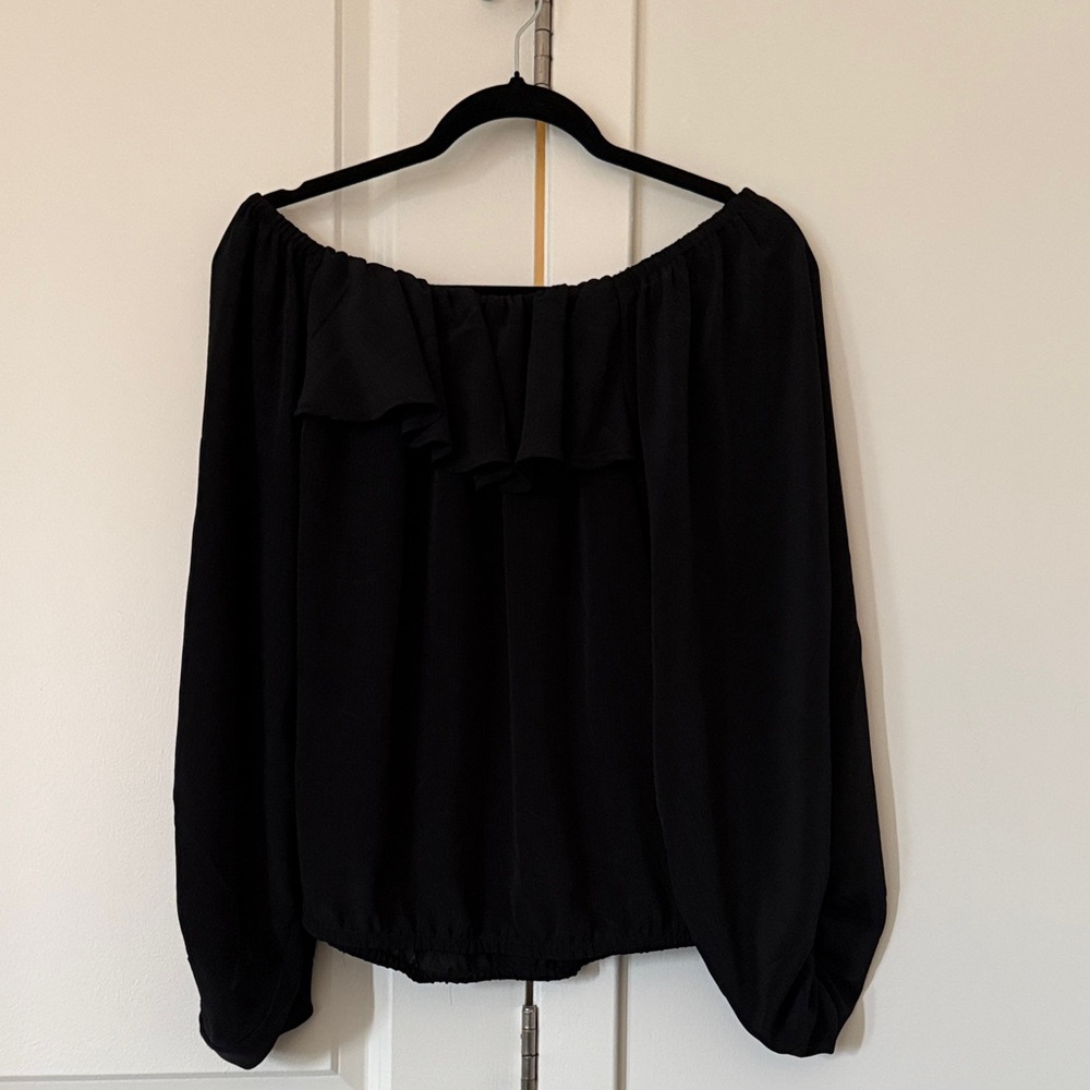 Express Black Off-Shoulder Blouse